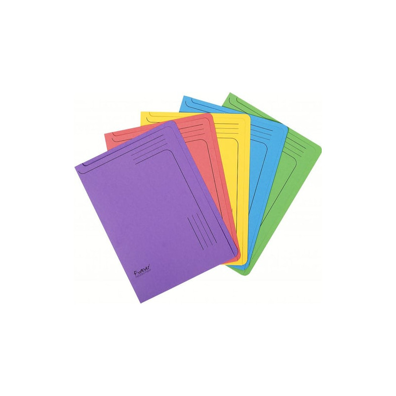 cartellina in cartone semplice exacompta 5 pz. assortite [48000e]