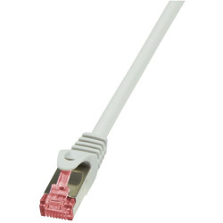 logilink cat6 s/ftp patchkabel awg27 pimf grau 1,00m [cq2032s]