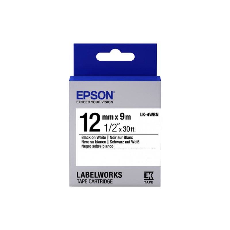 nastro epson c53s654021 lk-4wbn 12mm x 9m nero/bianco [c53s654021]