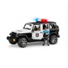 bruder spielweren 02526 jeep wrangler rubicon con poliziotto