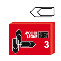 scatola 100 fermagli n.3 mm29 zincati leone [21113]