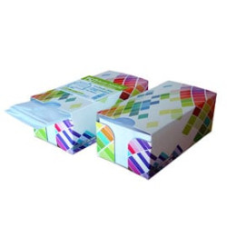 box dispenser 150 buste bianche 110x230mm 90gr c/finestra con strip