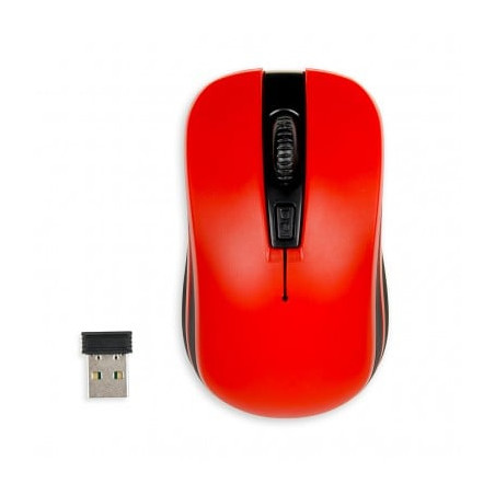 mouse ibox lorini imof008wr wireless (optical 1600 dpi colore rosso)