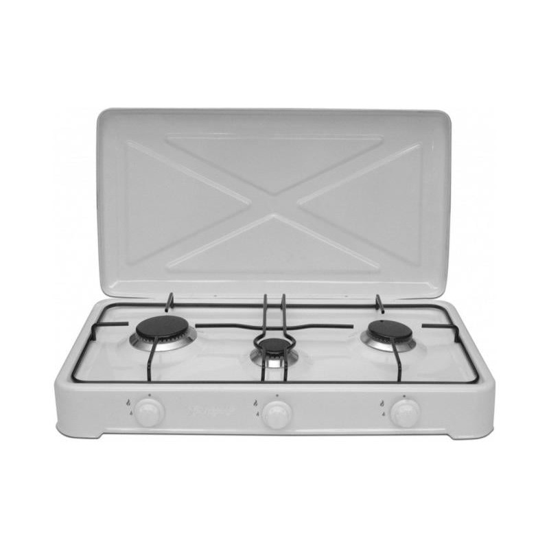 fornello a gas smile 3 fornelli kn-03/1 bianco [hksmikgkn03]