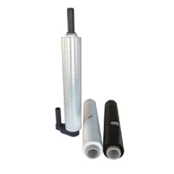 Film estensibile nero per imballo h50cm 23micron 250mt ca pz: 6 [1390