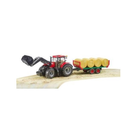 veicolo trattore bruder case ih optum 300cvx 1:16 con caricatore