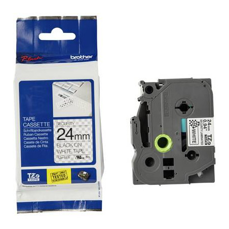 nastro laminato di sicurezza brother tze-se5 colore nastro: bianco
