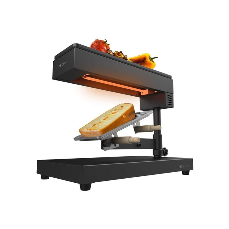 raclette elettrico cecotec cheese 6000 600w nero [03081]