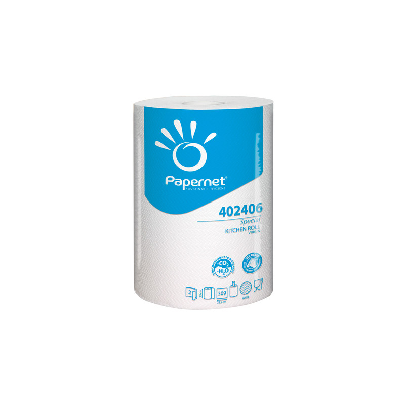 Rotolo asciugatutto imbalpaper da cucina 2 veli 309 strappi goffrato