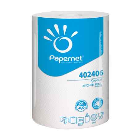 Rotolo asciugatutto imbalpaper da cucina 2 veli 309 strappi goffrato