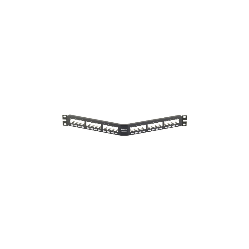 pannello passacavi panduit 1u 24 rj45s nero [cpa24bly]