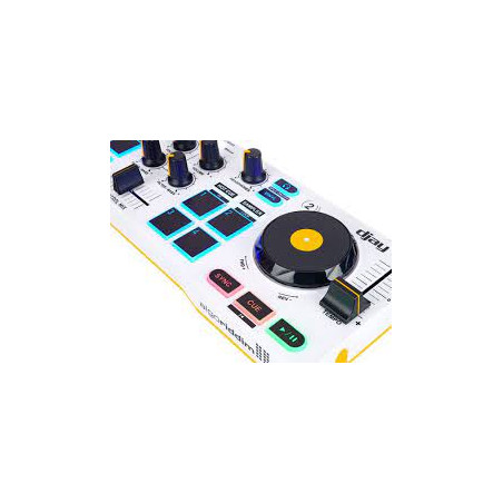 controller dj hercules mix bluetooth per smartphone/tablet bianco