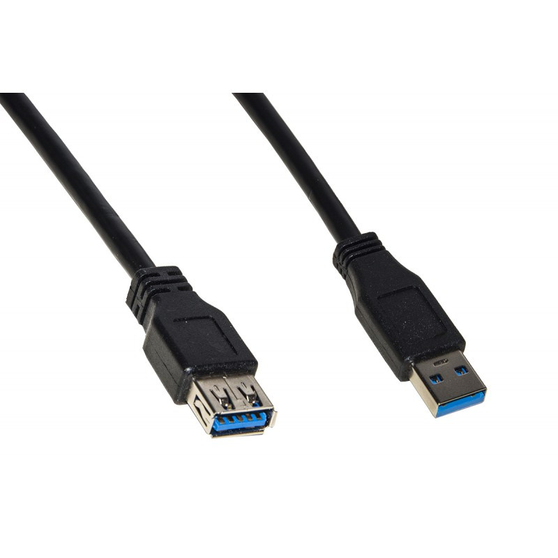 cavo di prolunga link usb 3.0 a-a 0.5m m/f nero