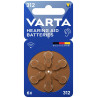 batterie a bottone varta per apparecchi acustici v312 zinco-aria