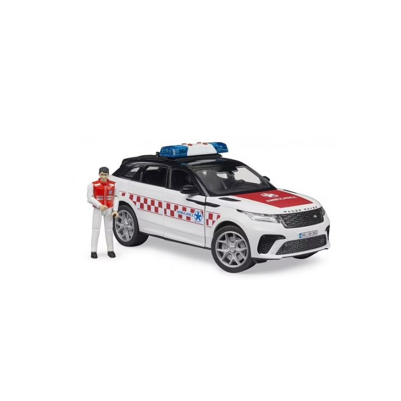 modellino bruder range rover ambulanza range rover velar con autista