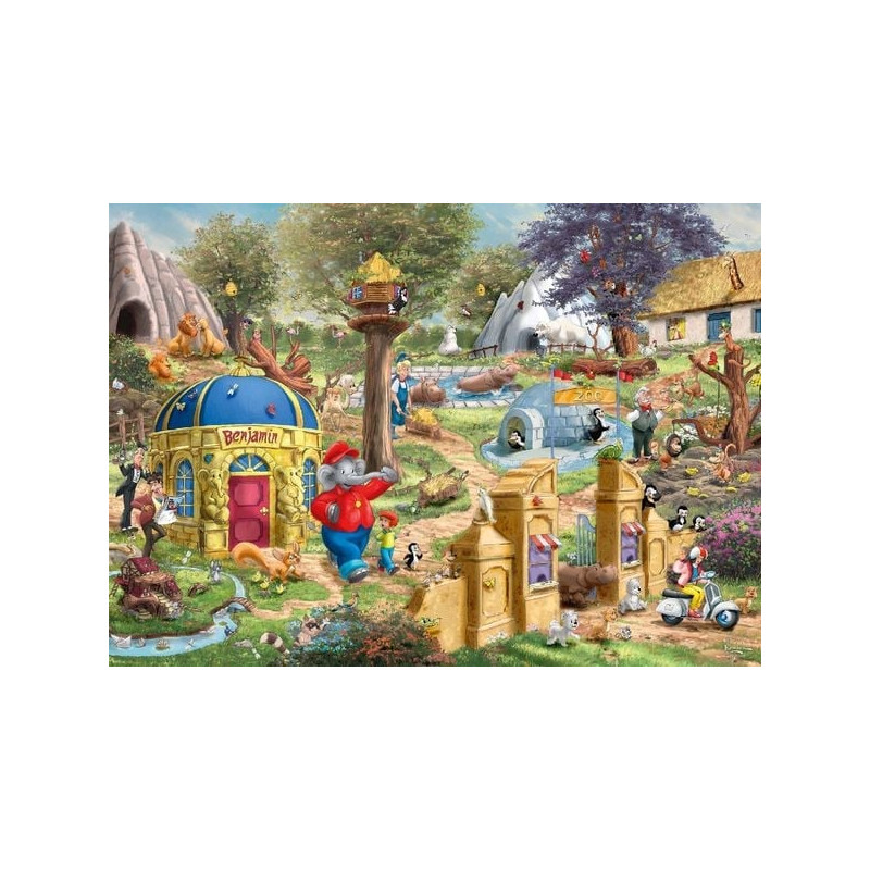 puzzle schmidt spiele thomas kinkade studios benjamin blÃ¼mchen multicolore
