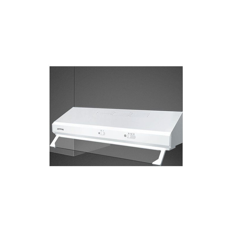 cappa familiare smeg ksec61be3 con frontalino a vista 400 m3/h/133w/60cm/classe