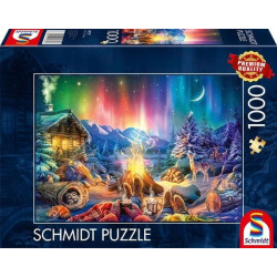 puzzle schmidt spiele 59787 fuoco da campo sotto le stelle 1000pz