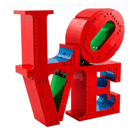 lego art love 18+ 26.2x38.2x11.8cm multicolore 791pz [31214]