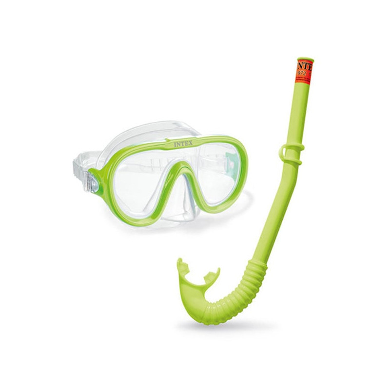 maschera con boccaglio intex adventure colore assortito [55642]