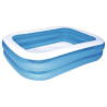 piscina gonfiabile intex rettangolare 203x152x48cm 540l bianco/blu