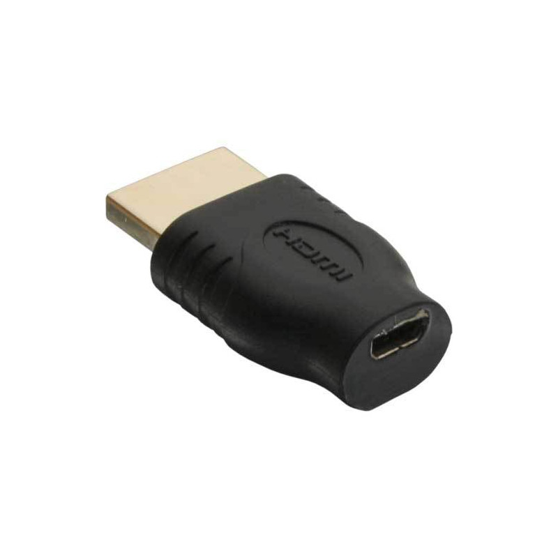 Inline adattatore hdmi 19pin type-a maschio a hdmi micro type-d