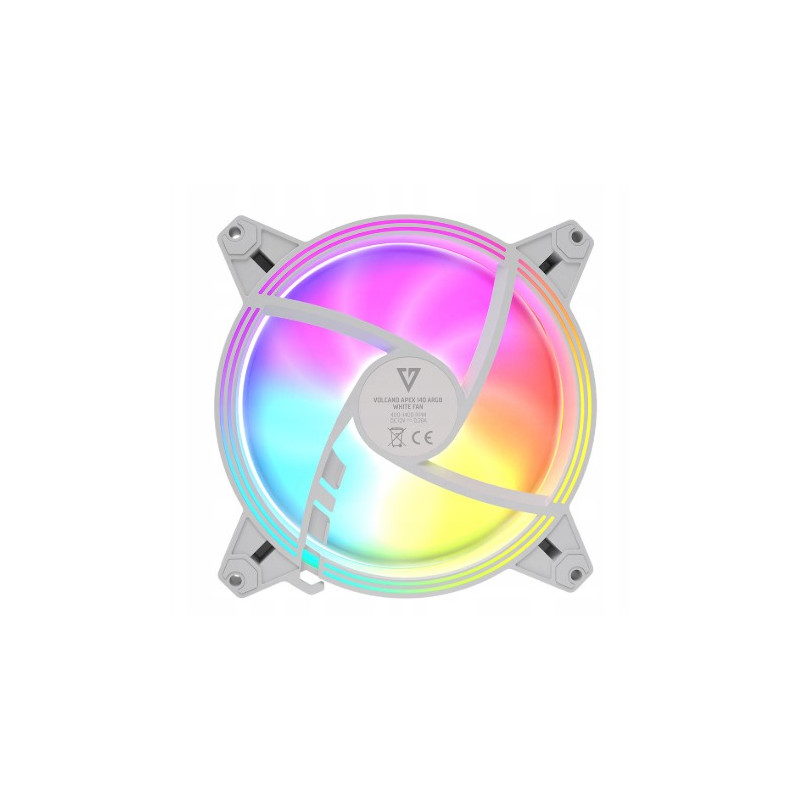 ventola 140x140 volcano apex modecom 140 argb bianco [awmcpws0140s001]