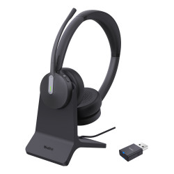 cuffia yealink wh64 hybird dual wireless/bluetooth per ufficio con