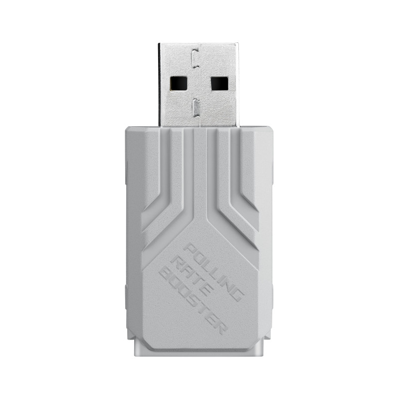 ricevitore asus rog polling rate booster usb 8000hz bianco [90mp03t0-brua10]
