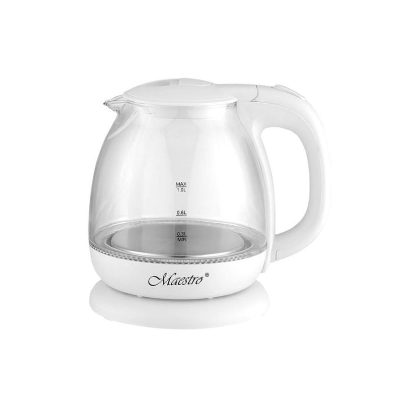 bollitore elettrico maestro mr055 1l 1100w bianco [mr-055-white]