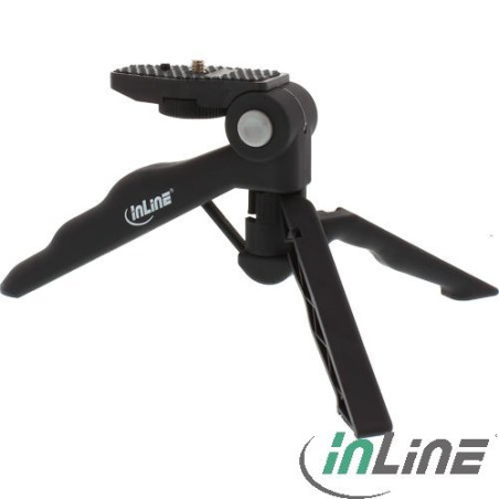 Mini treppiede inline 8.5cm nero [48008b]