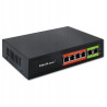 switch qoltec 52289 non gestito 4 porte fast ethernet 10/100 nero