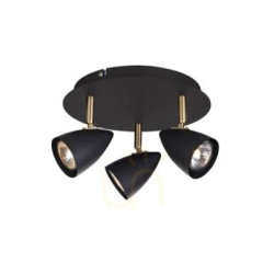 plafoniera markslojd ciro 3xgu10 35w ip20 nero [106320]