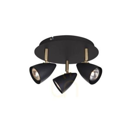 plafoniera markslojd ciro 3xgu10 35w ip20 nero [106320]