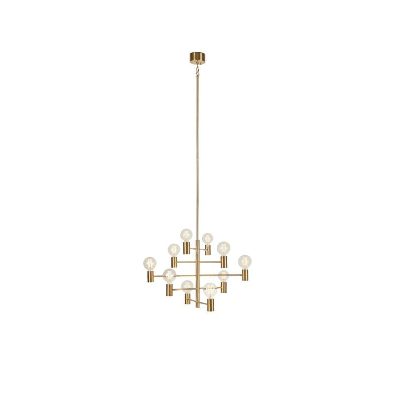 lampada da soffitto markslojd paris 10xe27 60w ip20 ottone [108117]