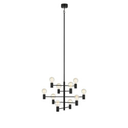 lampada da soffitto markslojd paris 10xe27 60w ip20 nero [107187]