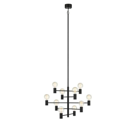 lampada da soffitto markslojd paris 10xe27 60w ip20 nero [107187]