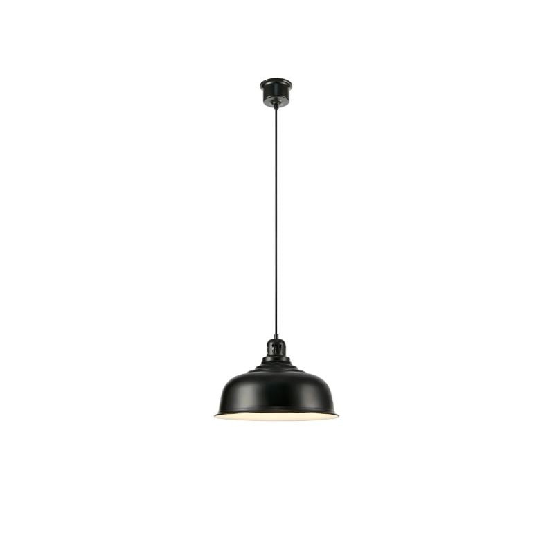 lampada da soffitto markslojd port 1xe27 40w ip20 nera [108426]