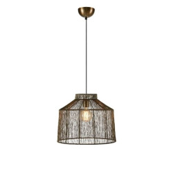 lampada da soffitto markslojd capanna 1xe27 40w ip20 42cm ottone