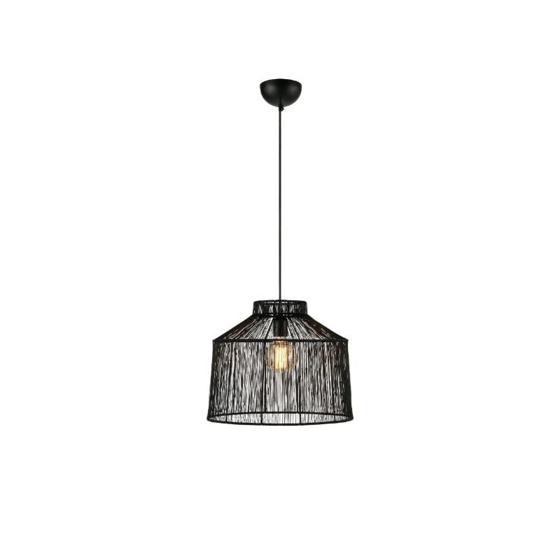 lampada da soffitto markslojd capanna 1xe27 40w ip20 42cm nero [108668]