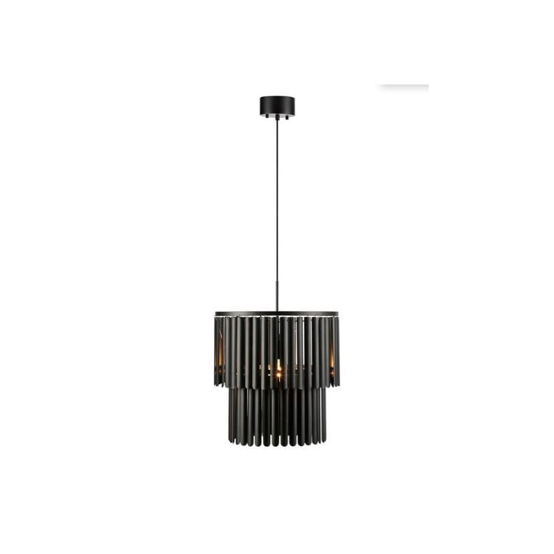 lampada da soffitto markslojd viento 1xe27 40w ip20 42.5cm nero [108581]