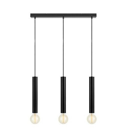 lampada a sospensione sencillo e27 ip20 40w 230v 3 luci nera [108262]
