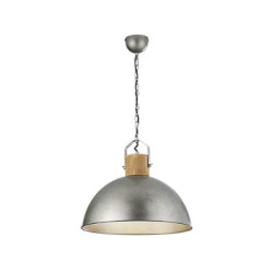 lampada da soffitto trio delhi 1xe27 60w ip20 nichel antico [303400167]
