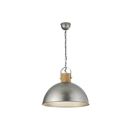 lampada da soffitto trio delhi 1xe27 60w ip20 nichel antico [303400167]