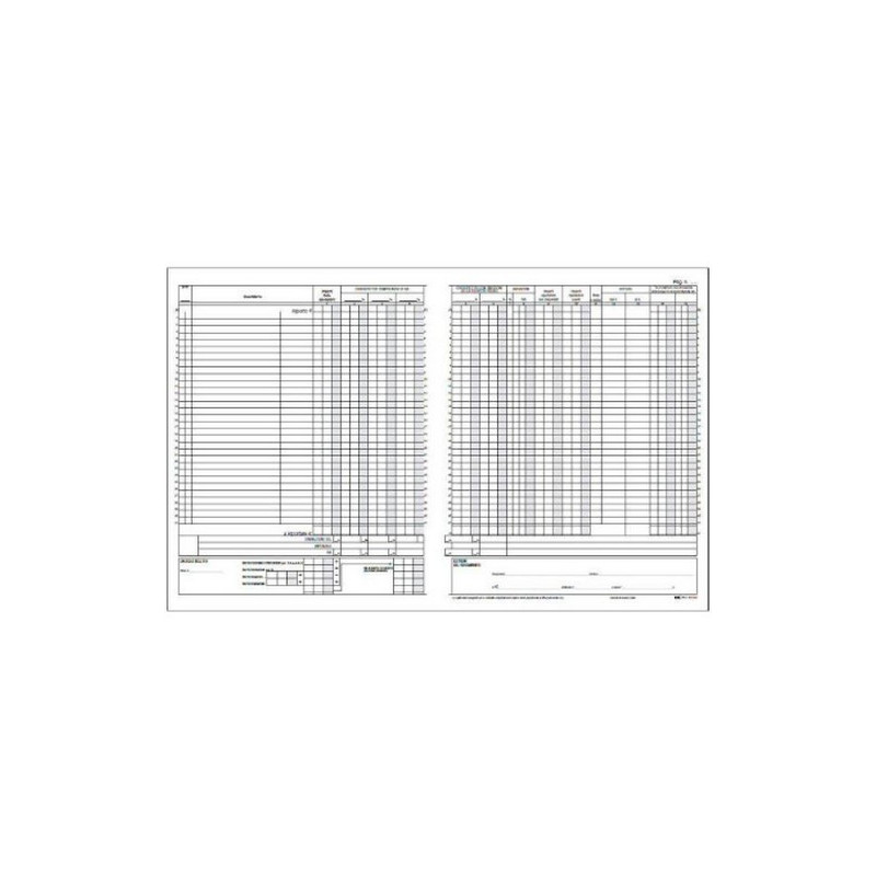 registro edipro iva corrispettivi 31x24,5 15 pagine numerate [e2103]
