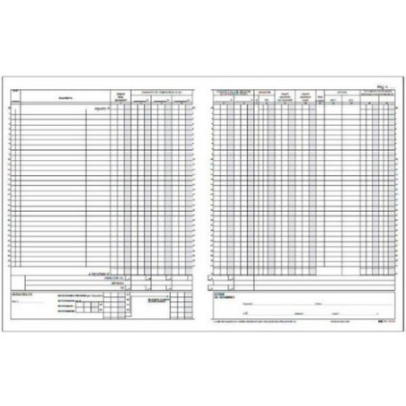 registro edipro iva corrispettivi 31x24,5 15 pagine numerate [e2103]