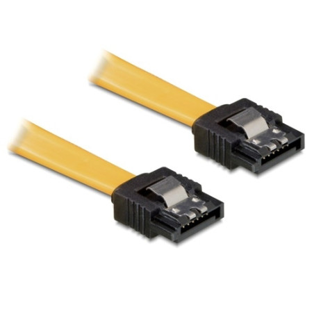 sata cable delock sataii 0,30m clip [ye] [82473]