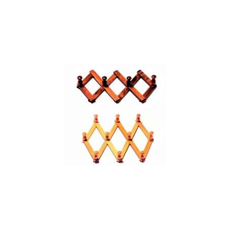 appendiabiti machx in legno 10 posti estensibile naturale