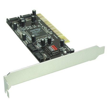 Inline scheda controller hdd sata raid, 4 canali, 32-bit pci