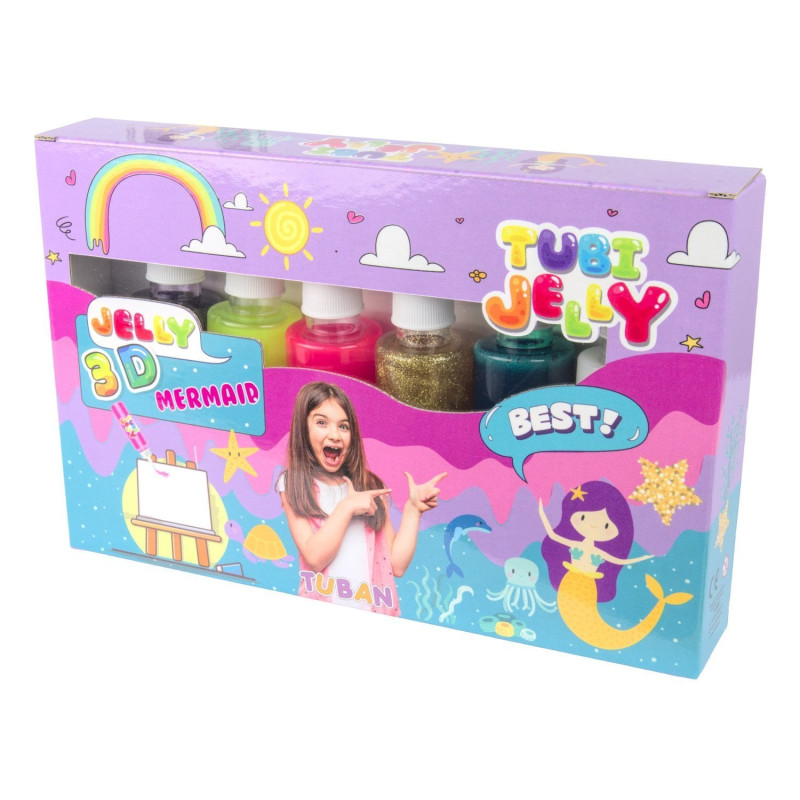 tuban - tubi jelly set 6 colors, mermaid [jitubz0uh033224]